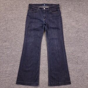 7 For All Mankind Ginger Bootcut Trouser Sz 32x33 Mid Rise Stretch USA Y2K Denim